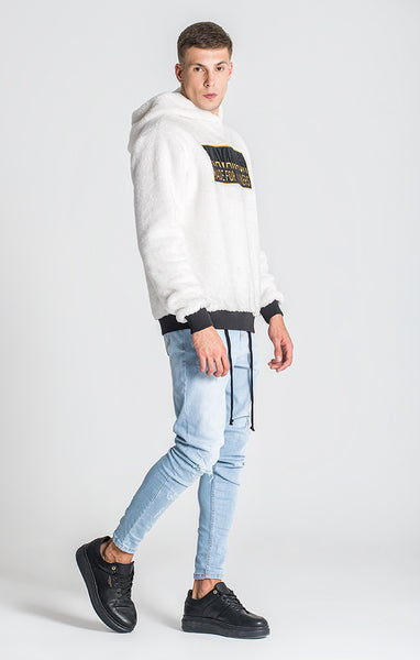 White Denver Sherpa Hoodie | Hoodies | Gianni Kavanagh Men