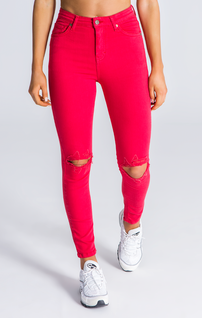 red jeans for women