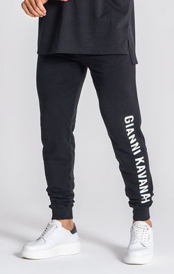 Black Logo Mania Joggers | | Gianni Kavanagh Men