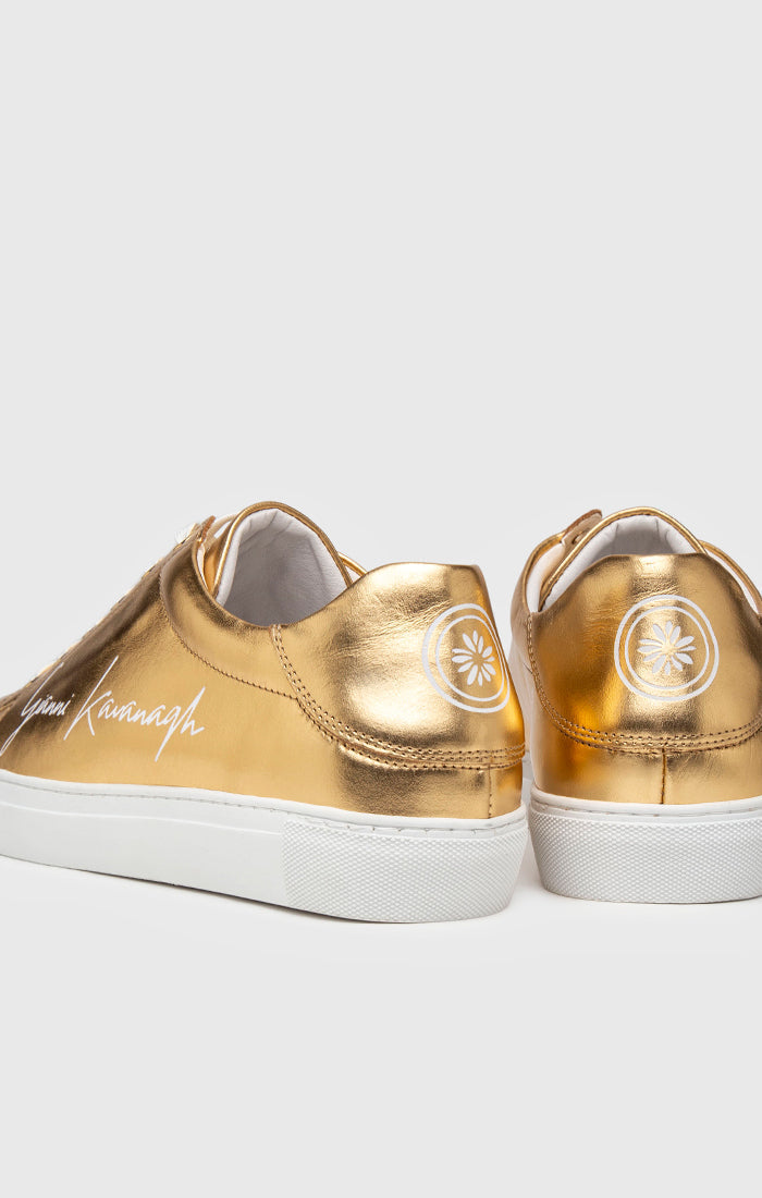Gold Signature Sneakers | Sneakers | Gianni Kavanagh Men