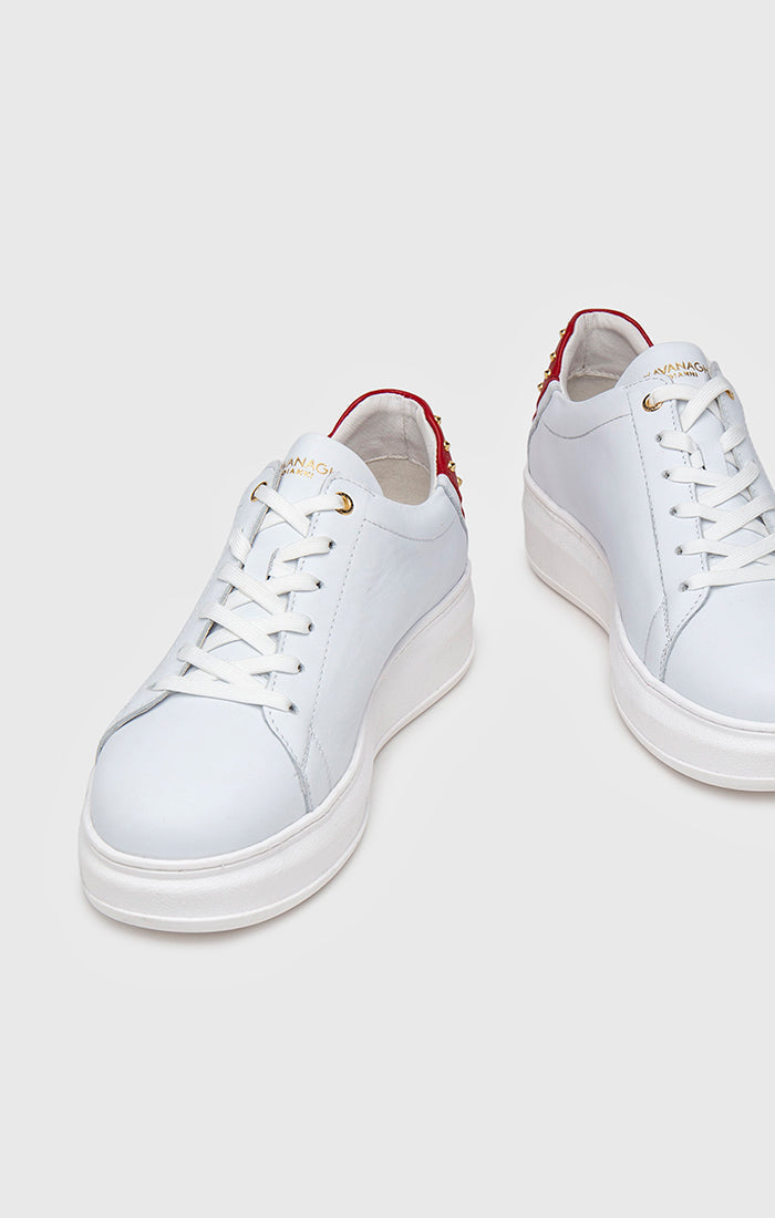 White Punk Blood Upscale Sneakers