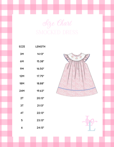 Size Guide, Size Chart For Lilla P Clothing