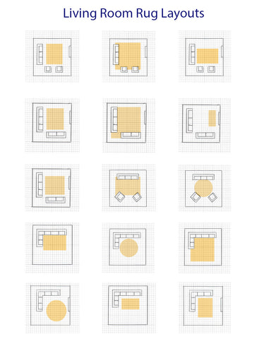 Living room rug layouts 