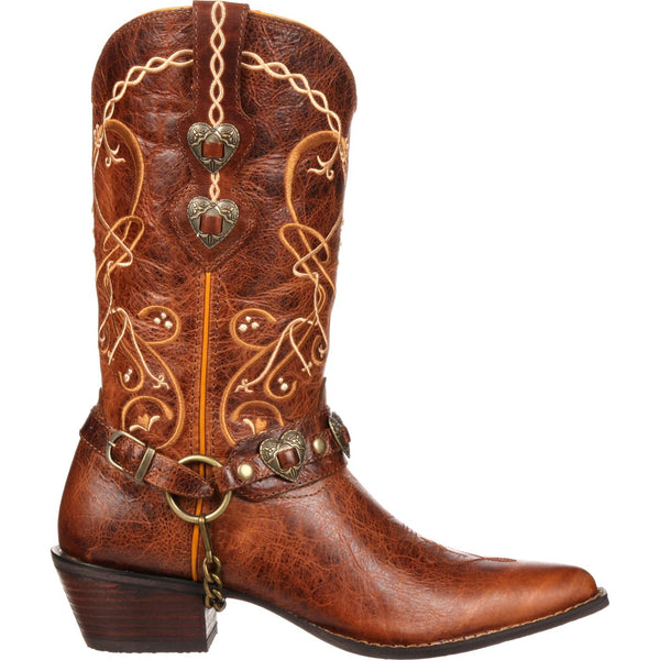 Brown Women's Harness Boots | Little Bit Western | Little Bit Western