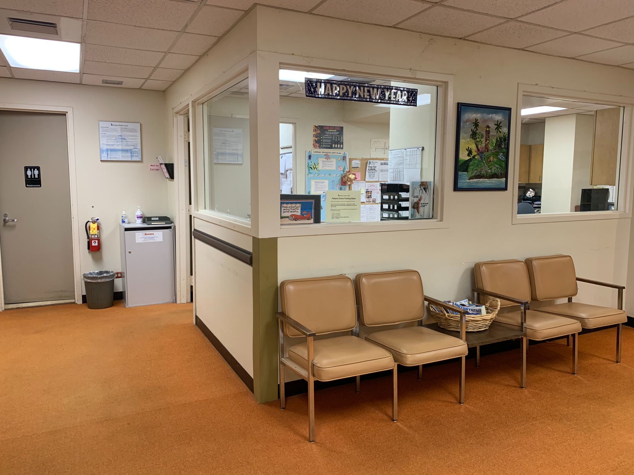 Waiting room in health care center