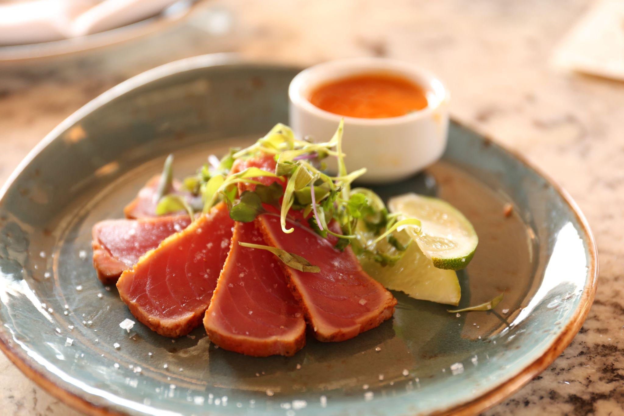 meal with smoked salmon