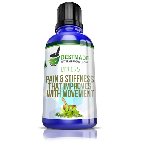 Remedy for pain and stiffness that improves with movement