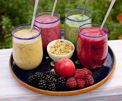 Fruit smoothies.