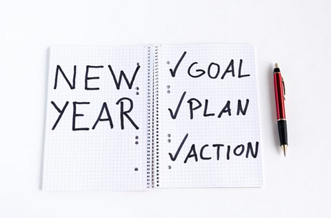 New Year's plan, goal and action