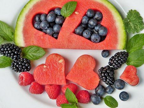 Watermelon and berries