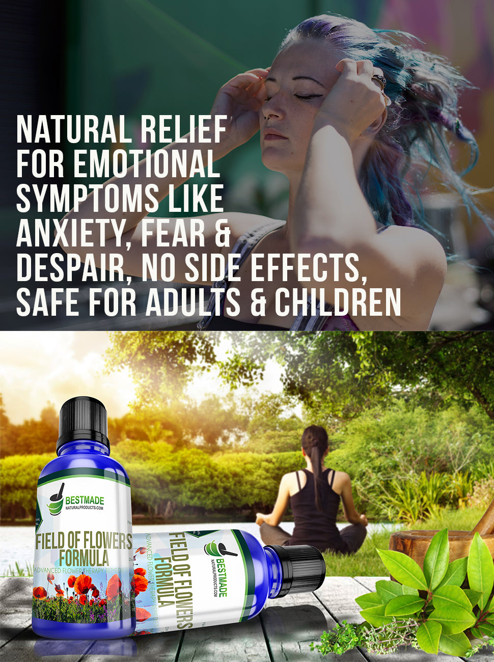 Field of Flowers | Natural Relief for Daily Stress - Organic