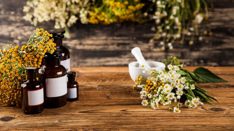 Homeopathic remedies and flowers