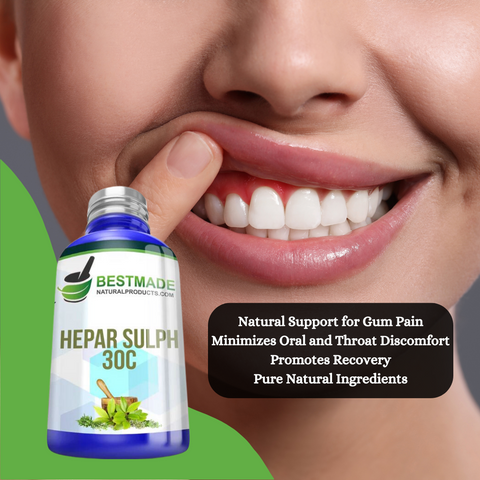BestMade Natural Hepar Sulphuris Calcareum Pills for Gum
