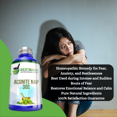 Bestmade Single Remedy Aconitum Napellus for Fear, Anxiety