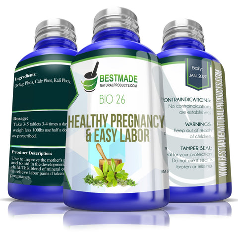 Healthy pregnancy and easy labor natural remedy