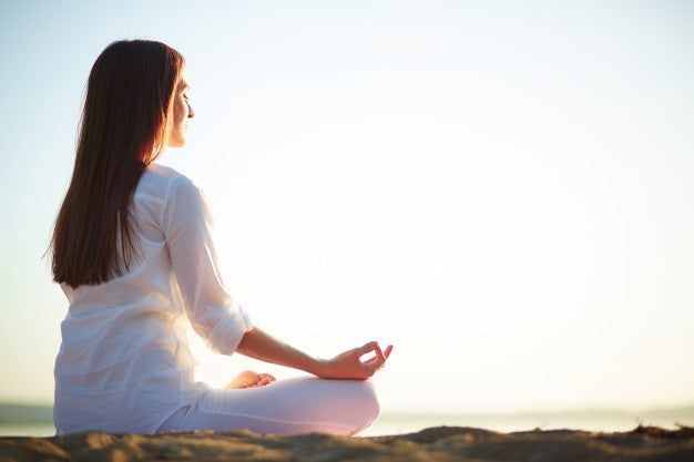 Woman meditating