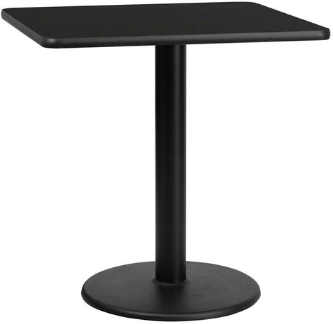 Flash Furniture Xu Blktb 3030 Tr18 Gg 30 Square Black Laminate Table