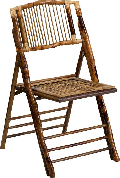 Flash Furniture X-62111-bam-gg American Champion Bamboo Folding Chair