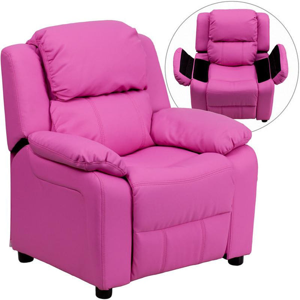 Flash Furniture Bt 7985 Kid Hot Pink Gg Deluxe Heavily Padded Contempo
