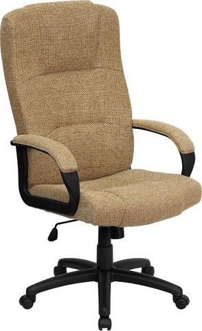 High Back Beige Fabric Executive Office Chair Bt 9022 Bge Gg By Flash Furniture