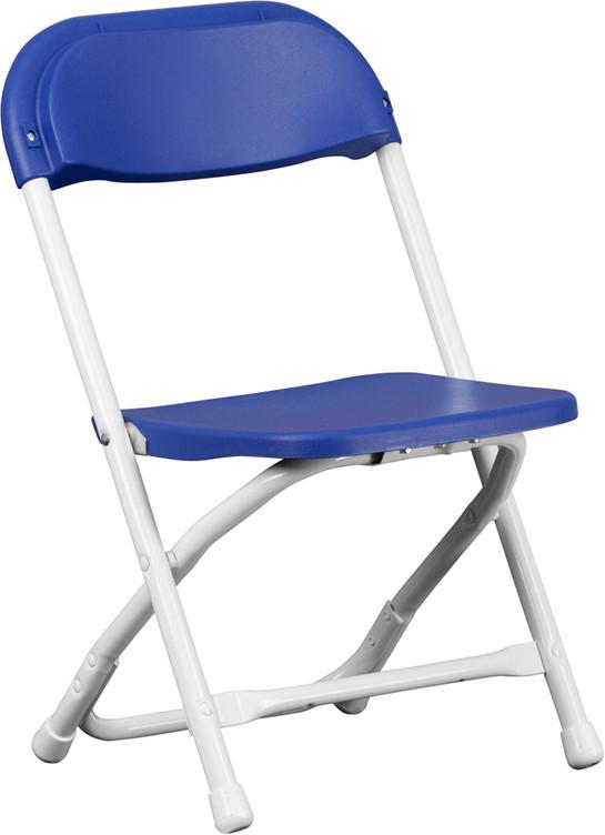 Flash Furniture Y-kid-bl-gg Kids Blue Plastic Folding Chair