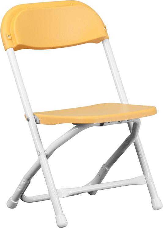 Flash Furniture Y-kid-yl-gg Kids Yellow Plastic Folding Chair