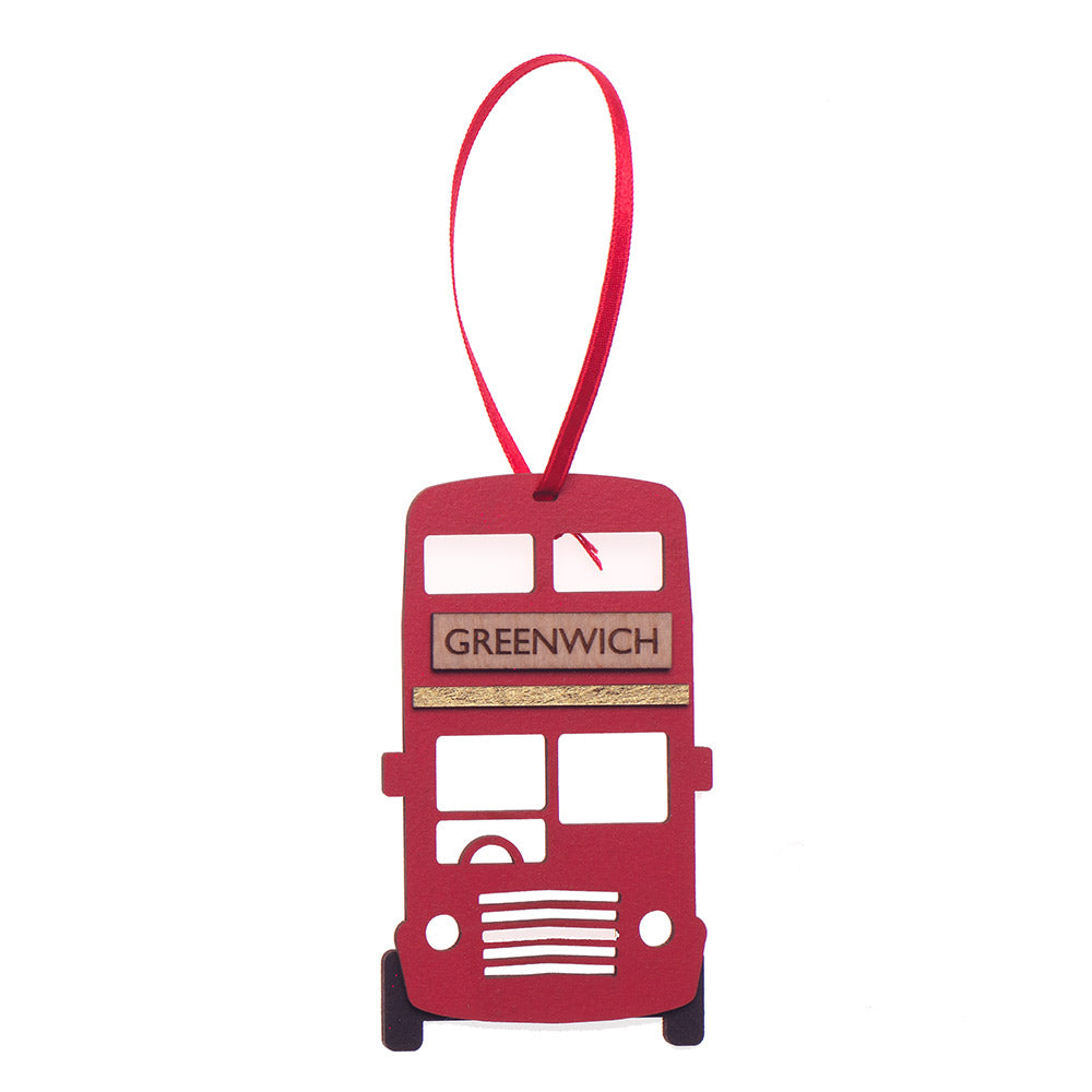 Buy Greenwich London Bus Christmas Tree Decoration | Royal Museums