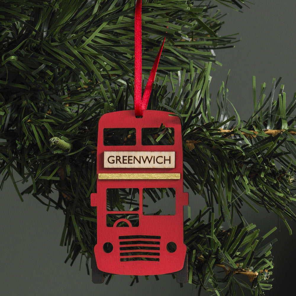 Buy Greenwich London Bus Christmas Tree Decoration | Royal Museums