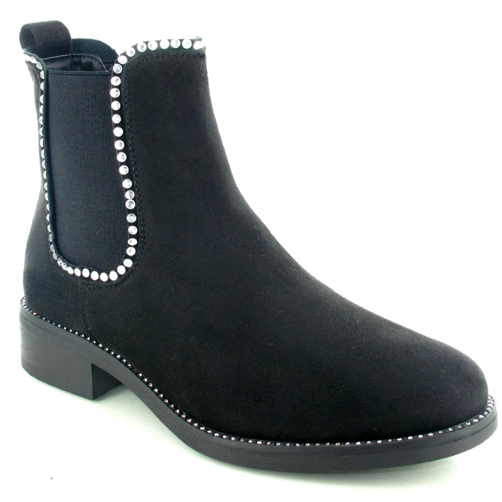 diamante chelsea boots