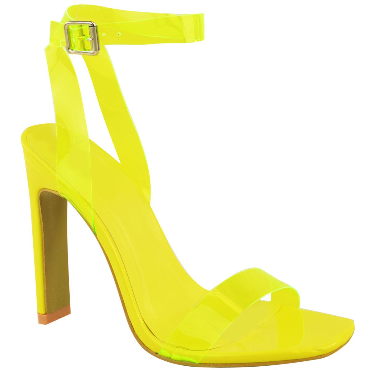 yellow perspex heels