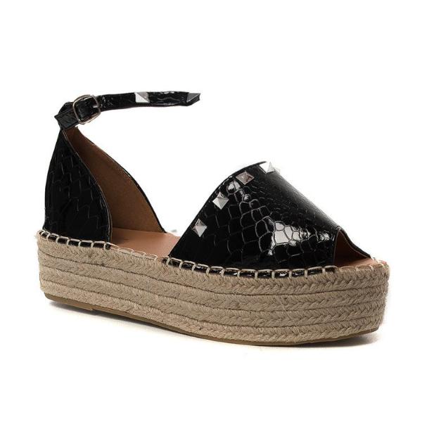 studded espadrille flatforms