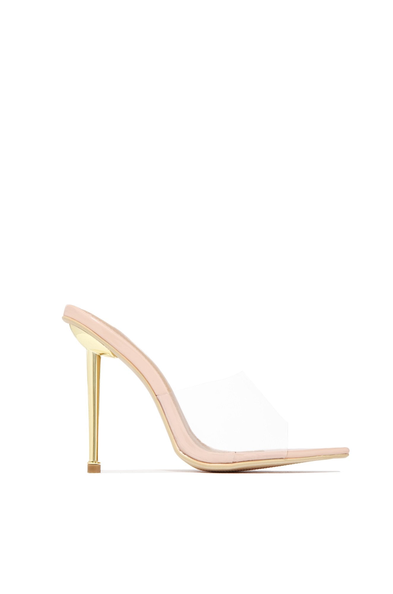 nude gold heels