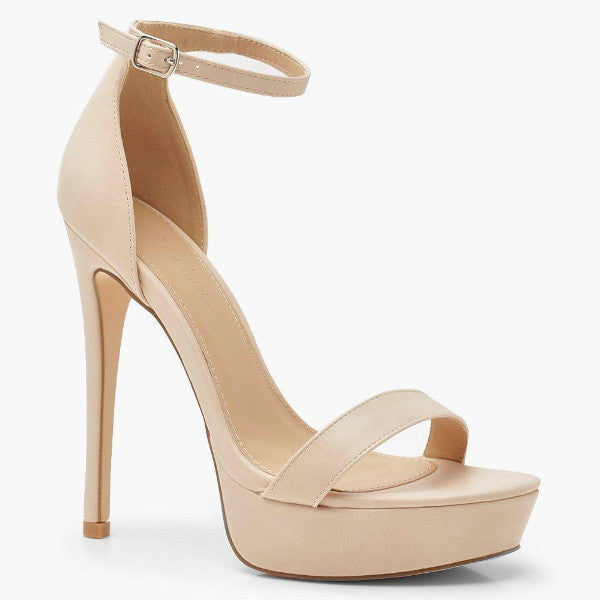 nude platform strappy heels