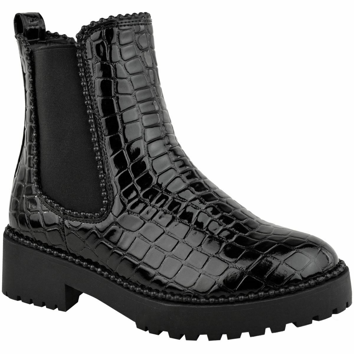 croc studded chelsea boots