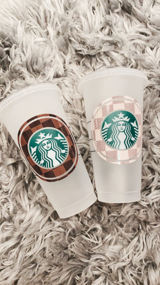  Personalized Authentic SB 16 oz Reusable Coffee Cup Grande Hot  Cup with Custom Name and Lids/Sleeves. : Handmade Products