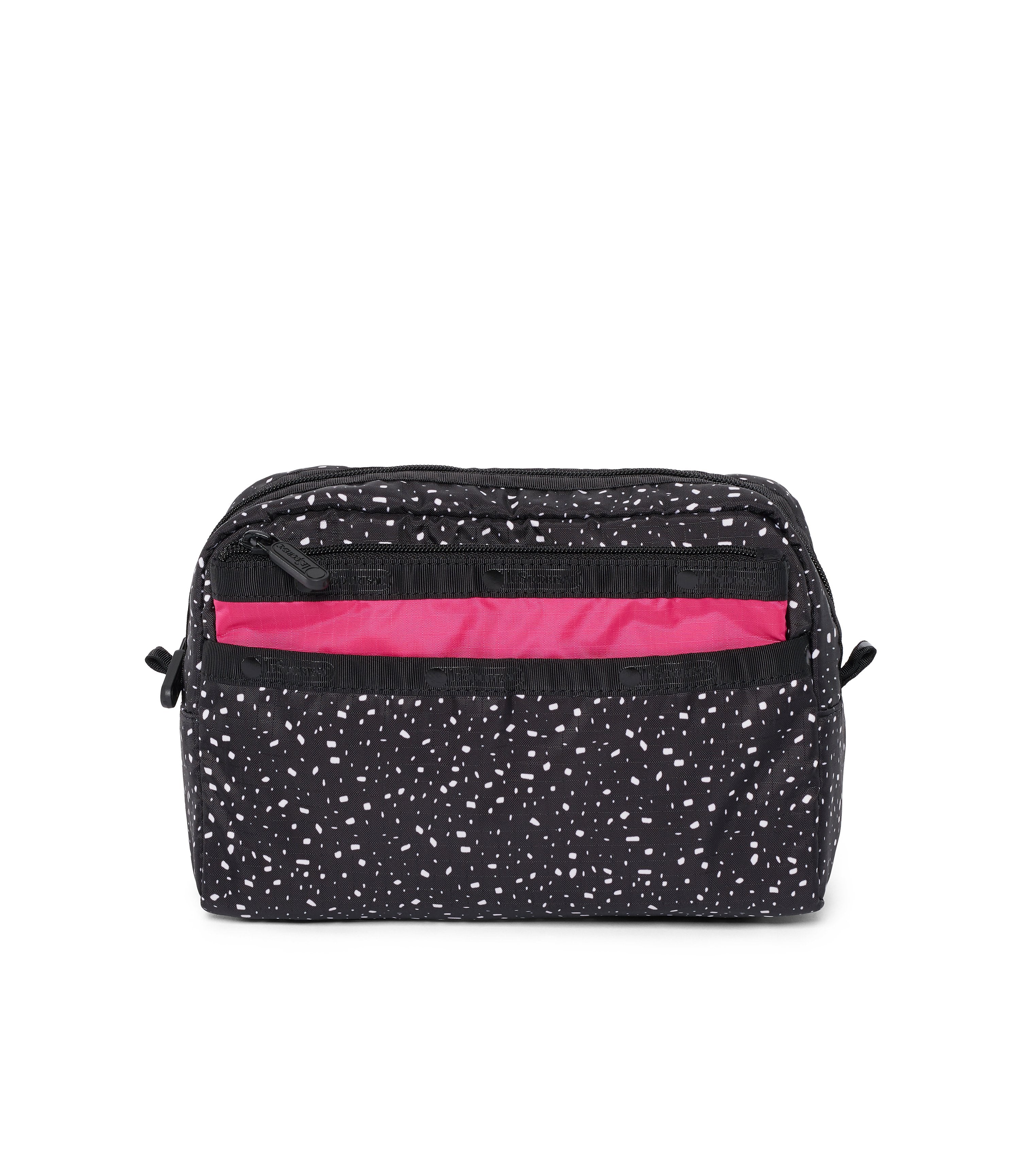 2 compartment cosmetic bag