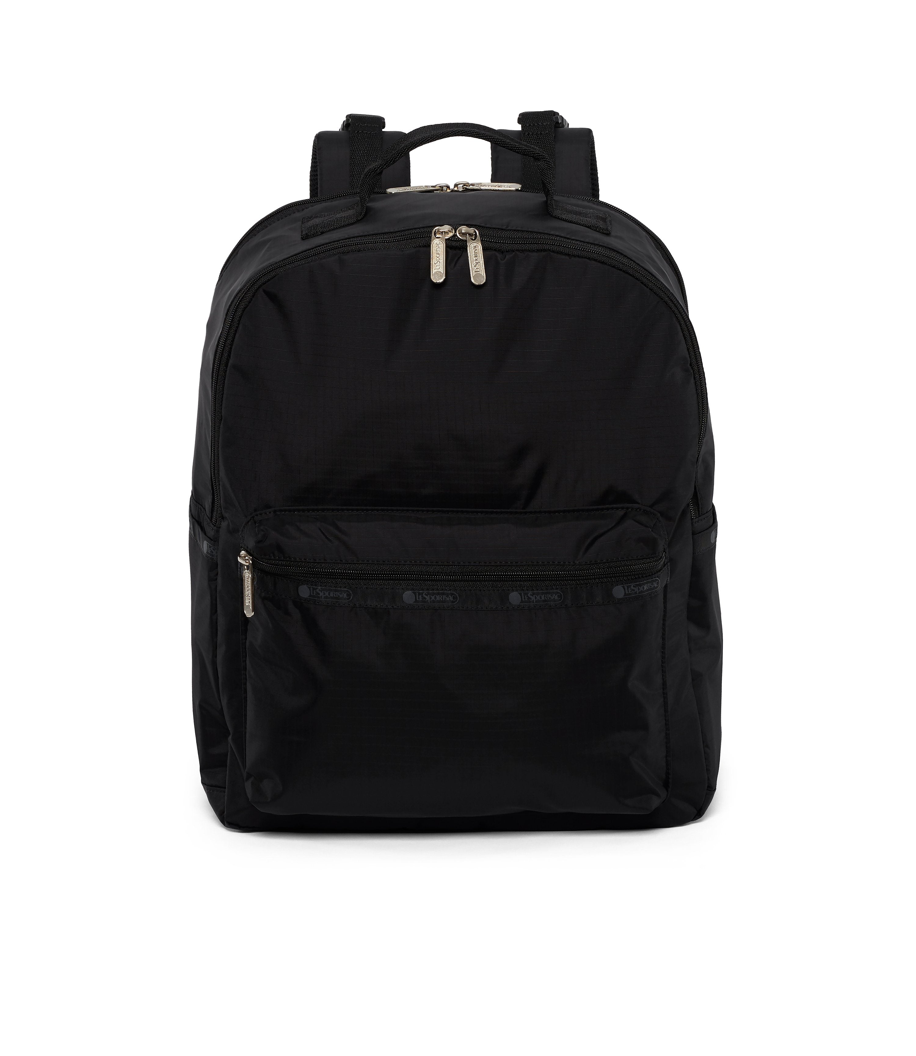 black transport backpack