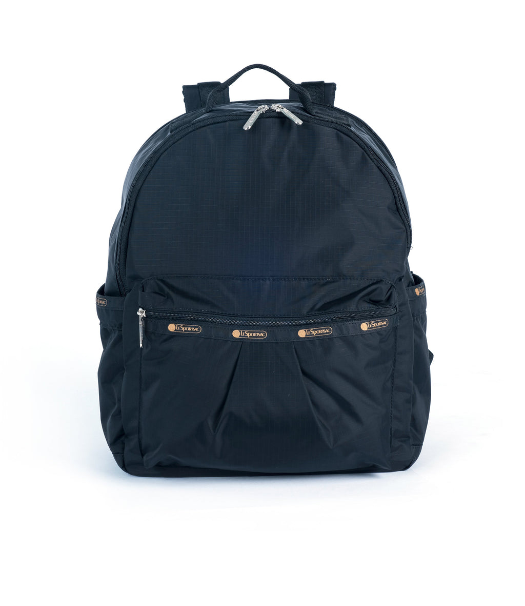 black transport backpack