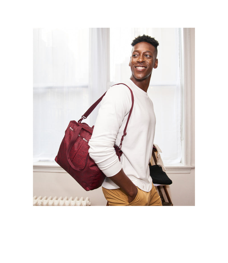 LESPORTSAC - TOTES - EVER TOTE - LELOGO DELUXE CLARET PRINT 2