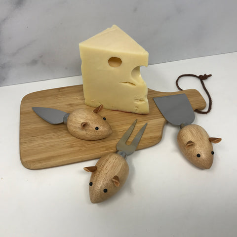 Three Blind Mice Cheese Knives