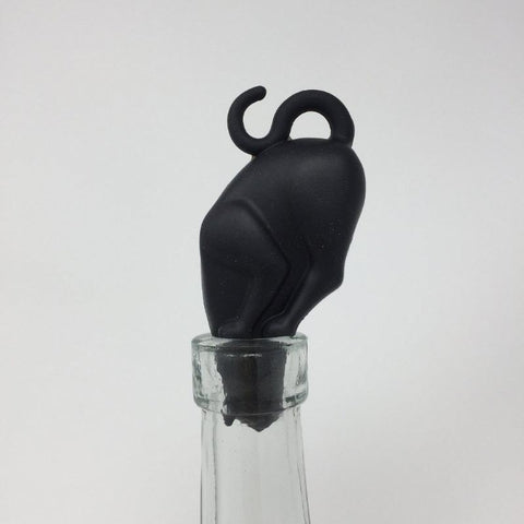 Black Cat Bottle Stopper