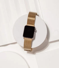 Metallic gold Apple watchstrap
