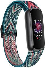 fitbit luxe patterned textile strap