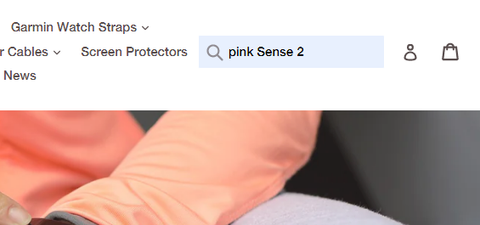 Searching for pink Sense 2 straps