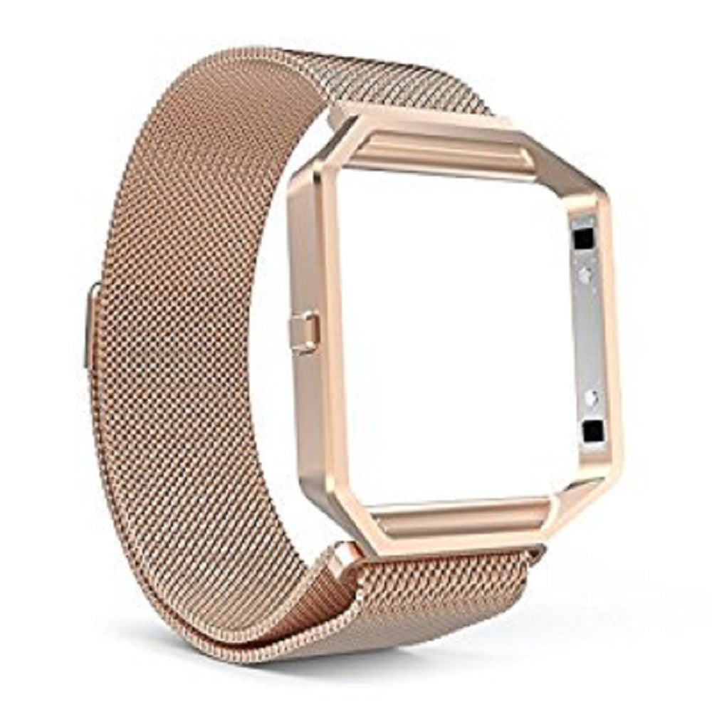 fitbit blaze rose gold strap