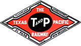 T&P The Texas & Pacific Railway Railroad Company Logo