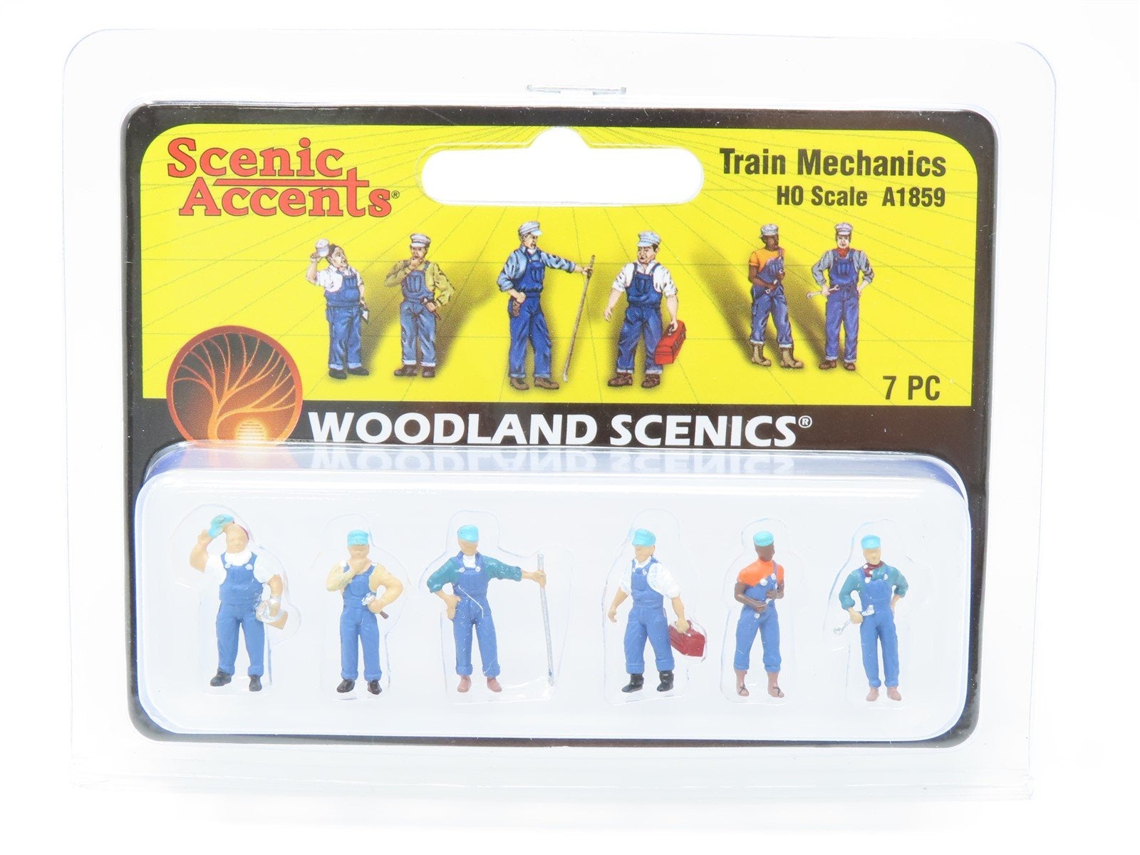Woodland Scenics HO Scale Scenic Accents Figures/People Set Family Fishing  (4)