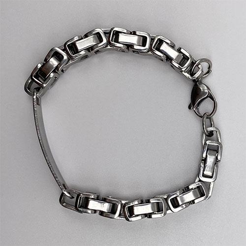 Men's Stainless Steel "One Day At A Time" AA Bracelet