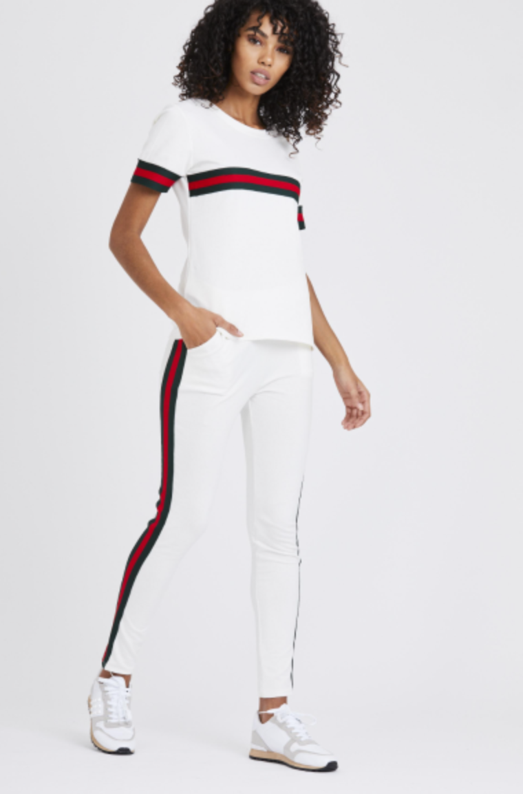 black and white gucci tracksuit