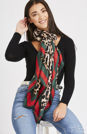 gucci leopard print scarf